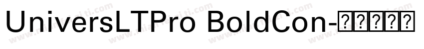 UniversLTPro BoldCon字体转换